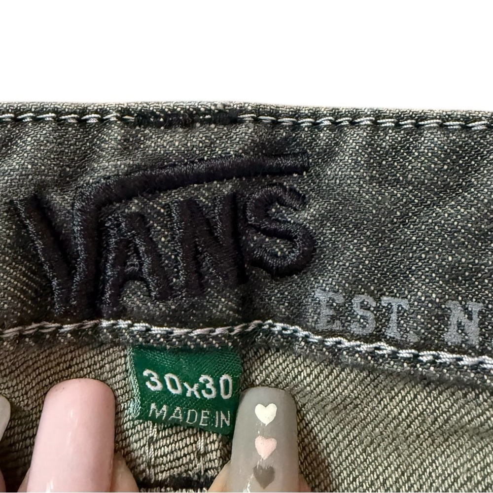 Vans Men’s Gray Straight Leg Jeans 30x30 Skate Streetwear - Picture 4 of 8